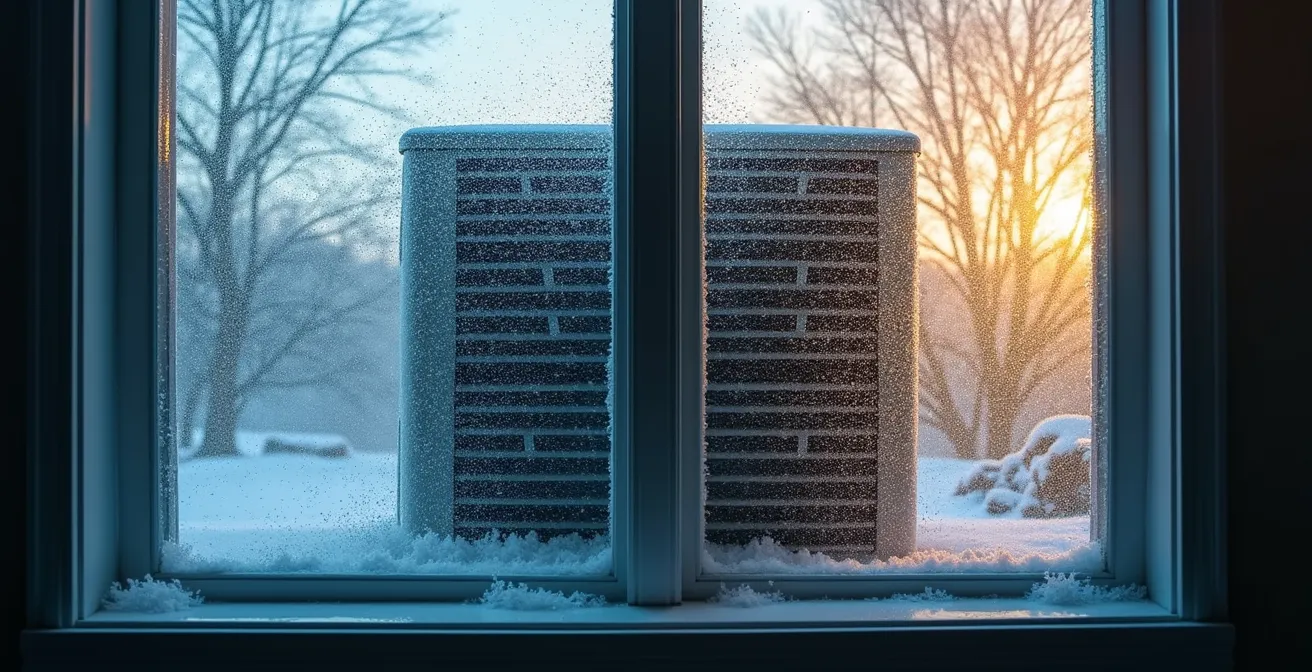 Heat recovery ventilator system components in a well-ventilated Canadian attic space