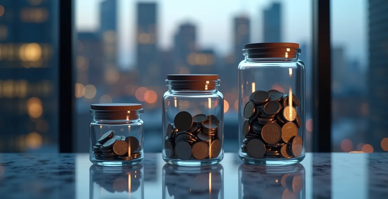 Visual representation of tiered savings strategy for Toronto property purchase